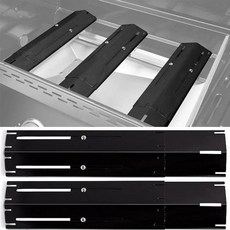 열판 텐트 실드 그릴 부품 조절 버너 커버 화염 테이머, 1개, 6. Black-2packs