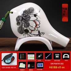 초보오카리나 악기 음악 고음 중음 초보 합창 전문, 1개, 세라믹 6홀 AC 잉크 로터스, 기본 모델명/품번