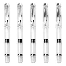 NUOBESTY 워터 브러시 펜 5개 세트 - 수채화 캘리그래피 페인팅 드로잉 스크랩북 및 스케치용 리필 가능한 만년필, NUOBESTY 워터 브러시 펜 5개 세트 - 수채화,