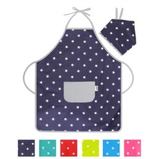 핸드메이드 아동용 목끈형 앞치마-별빛