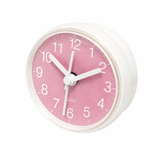 낙타의숲 욕실 시계 흡착식 방수 무소음 화장실 벽걸이 파스텔 4컬러, 모던 화이트