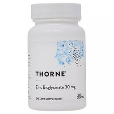 Thorne 甘胺酸鋅膠囊 30mg, 1個, 60顆