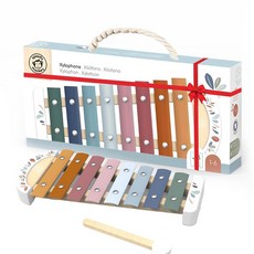 SPEEDY MONKEY 아동용 나무 트럼펫 | FSC 인증 피콜로 플루트 뮤지컬 장난감 용 나팔 스피커 역할 놀이 타악기 (색상은 다를 수 있음) 227163, 실로폰