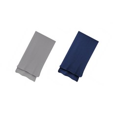 酷爵 COOCHAD 日本銅氨絲涼感永凍巾二代 升級加寬 運動毛巾 強撚紗 吸汗透氣快乾 台灣製, 灰藍雙入組, 1個