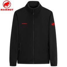 MAMMUT 마무트 매머드 오리털 맨투맨 남성 봄가을겨울 두꺼운 지퍼 카디건 외투 오리털 단색 입깃 재킷남