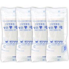 성진 거즈 붕대 3호 4인치(10cm*5.4m) x 4개 상처보호 거즈, 4봉, 1세트