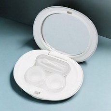거울 게더릭 렌즈케이스 2p세트 화이트 통 집게 흡입 986000ea (개), 본상품