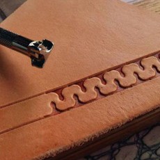 皮雕皮藝印花皮革DIY手工工具新品精雕鋼製皮具裝飾紋路邊框壓花, 1個, 皮雕皮藝印花皮革DIY手工工具新品精雕鋼