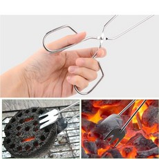 캠핑 엠티 바베큐 그릴 숯불 넣기 옮기기 포크 집게, 본상품