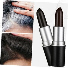 새치커버 스틱 흰머리 부분 염색 헤어 커버, 블랙, 1개