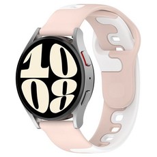 拼接雙色硅膠表帶，適用於華為手錶 GT3/Watch3/GT2 Pro, 粉白【拼接双色硅胶表带】,华为gt222mm/46表盘