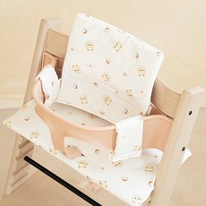 마롤로뜨 빌리지 트립트랩 쿠션 방수 방석 아기 식탁 의자 커버 세트 스토케 호환, 화이트(꼬냥이)_트립트랩 방수 세트