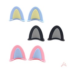 헬멧부착형 고양이 귀장식 2P 헬멧장식, 핑크