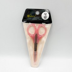 星星文具 福田 SA2210 指甲剪刀 彎剪 附蓋子 不鏽鋼材質 安全耐用 輕鬆修剪指甲, 1個, 粉紅色