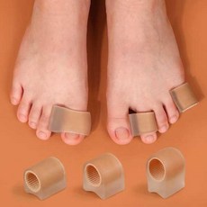 끼우는 실리콘 무지외반증 엄지 발가락 벌리개 보조 교정 링 골무(1P), 1개