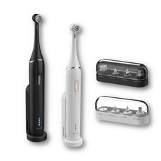 Future Lab.未來實驗室 電動旋轉潔牙組，多種刷頭，無線充電，智能定時，深層清潔，呵護牙齦, 黑色, 1個, Ultraclean 電動旋轉潔牙組