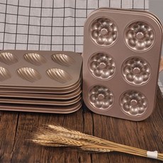 6連花朵造型烘焙模具, 1個