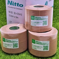 니토 키네시올로지 테이프 NK- 75 니또 키네시오로지 근육 무릎 손목 발목 스포츠 테이핑, 1세트
