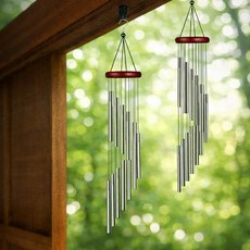 인테리어종 우드차임벨 현관문풍경 금속도어벨