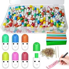 ADNEWX 300캡슐 엽서 편지지 러브레터 캡슐이 전하는 사랑과 말하지 못한 말, 유색