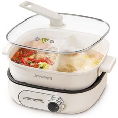다이바이더가 있는 조이딤 전기 전골 냄비 6L6.3 qt 이중 맛 샤부샤부 UL 목록 및 끓임 건조 보호 26인용 DHGB600 사용 가능, 다이바이더가 있는 조이딤 전기 전골 냄비 6L6.3 q