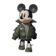 MORSTORM ART TOYS 米奇公仔 潮流時尚軍綠外套版, 1個