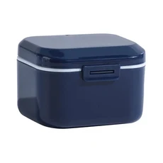 틀니케이스 전문가용 교정용 투명 클리어 리테이너 치아 보관 여행용, 02 Blue