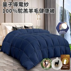 量子導電紗駝羔羊毛健康暖被 3公斤 冬季厚被