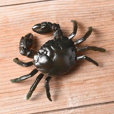 茶寵擺件精品變色螃蟹樹脂可養創意茶寶茶盤茶具藝桌迷你茶玩創意, 1個, 小號螃蟹