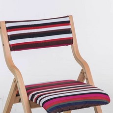 접이식 원목 의자 베란다 간이체어 감독 폴딩 폴딩간이, 1인용, 블랙 브라운 스트라이프