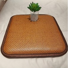 【開發票/統編】藤蓆清涼椅墊 多種尺寸 夏季涼爽 透氣防滑 竹編涼蓆 辦公室坐墊, 藤面3D網底【海綿填充】圓形,45x45厘米