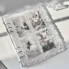 아이돌 포토앨범 스티커 영화 폴라로이드 보관함 인스탁스 미니 사진첩, 10매, 1. 투명 크리스탈 A5 앨범