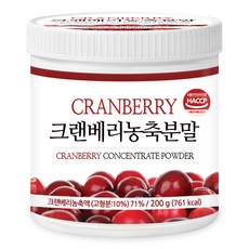 푸른들판 크랜베리 농축 분말 가루, 200g, 1개