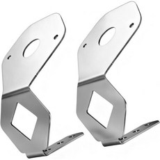 2개 세트 수박 모양 조명 브라켓 피터빌트용 거울 방향 지시등 각도 조절 스테인리스 스틸 홀더 미포함 USA