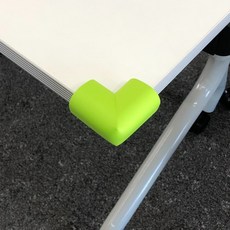 테이블 코너 쿠션 보호가드 L자형 4p 그린 색상