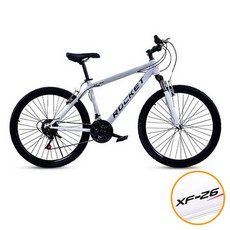 닥터바이크 26인치 MTB 자전거 XF-26S 21단 26인치, 1개, 66.4cm, 화이트-완조립