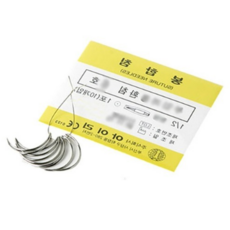 아이리 근육용 환침 Suture Needle 의료용 봉합침 바늘 1 2 10개