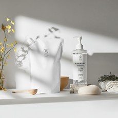 EASE 簡易淨 無香清潔去味洗潔液 寵物友善萬用洗碗精 500ml+1000ml補充包, 1個