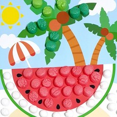 꼴라주 만들기 여름수박 비즈공예세트