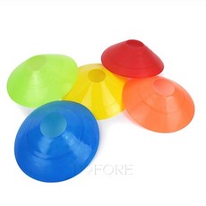 트랜스토어 축구훈련용 접시콘 칼라콘, 빨강, 빨강, 1개