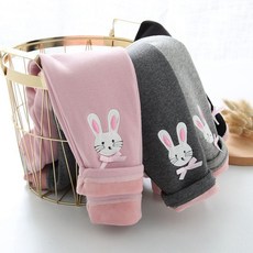 【秋冬兒童保暖褲子】女童打底褲加絨加厚2019新款寶寶保暖棉褲外穿黑色兒童長褲子秋冬