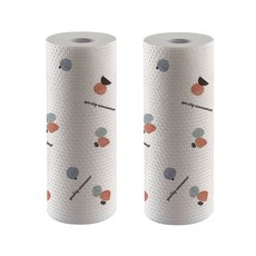 시우리빙 빨아쓰는 키친타올 25x25cm 50매 2개 세트, 기하무늬 2개, 1세트