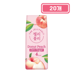 MDS 젤리블리 제로슈거 납작복숭아 젤리, 20개, 60g