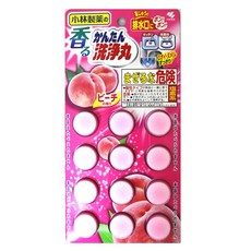 【易油網】小林製藥 排水口 清潔錠 水管 消臭 消臭錠 疏通 清潔丸 馬桶清潔 洗手槽 洗手台 水管清潔 排水管, 1個, 蜜桃香粉色 #29022