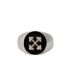 오프화이트 라운드 애로우 시그넷 링