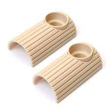 KIB 젤리홀더 세이프 라이트 (사슴벌레 장수풍뎅이 젤리 먹이구 성충 은신처) - 꿈도미, 2개, 베이지