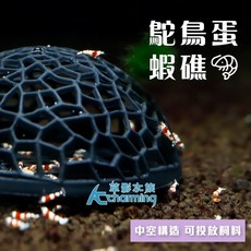 AC草影 鴕鳥蛋蝦礁 水族造景躲藏屋, 1個