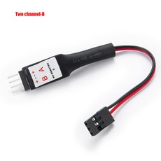 AXSPEED RC 수신기 조명 스위치 켜기끄기 제어 Axial SCX24 Deadbolt C10 Gladiator Bronco 124 RC Car 용 전자 스위치, [02] Two-channel, 1개