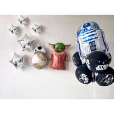 달콤팡파티 스타워즈 생일파티 용품 요다 베이비 생일 풍선 세트, 1. 요다 베이비 파티 세트