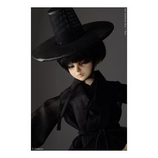 돌모아 구체관절인형 블랙 갓 모자 (7-8) Mono Gat (Black 갓 ), Black, 1개